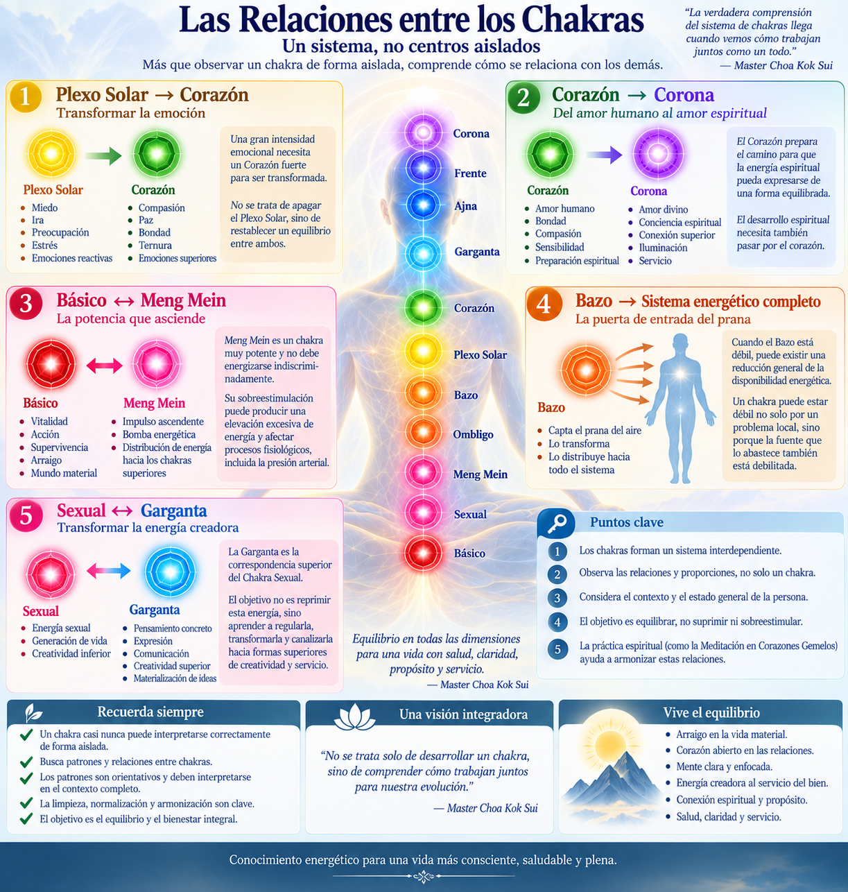 Dejar de observar chakras aislados y empezar a reconocer patrones energéticos